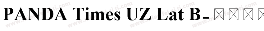 PANDA Times UZ Lat B字体转换